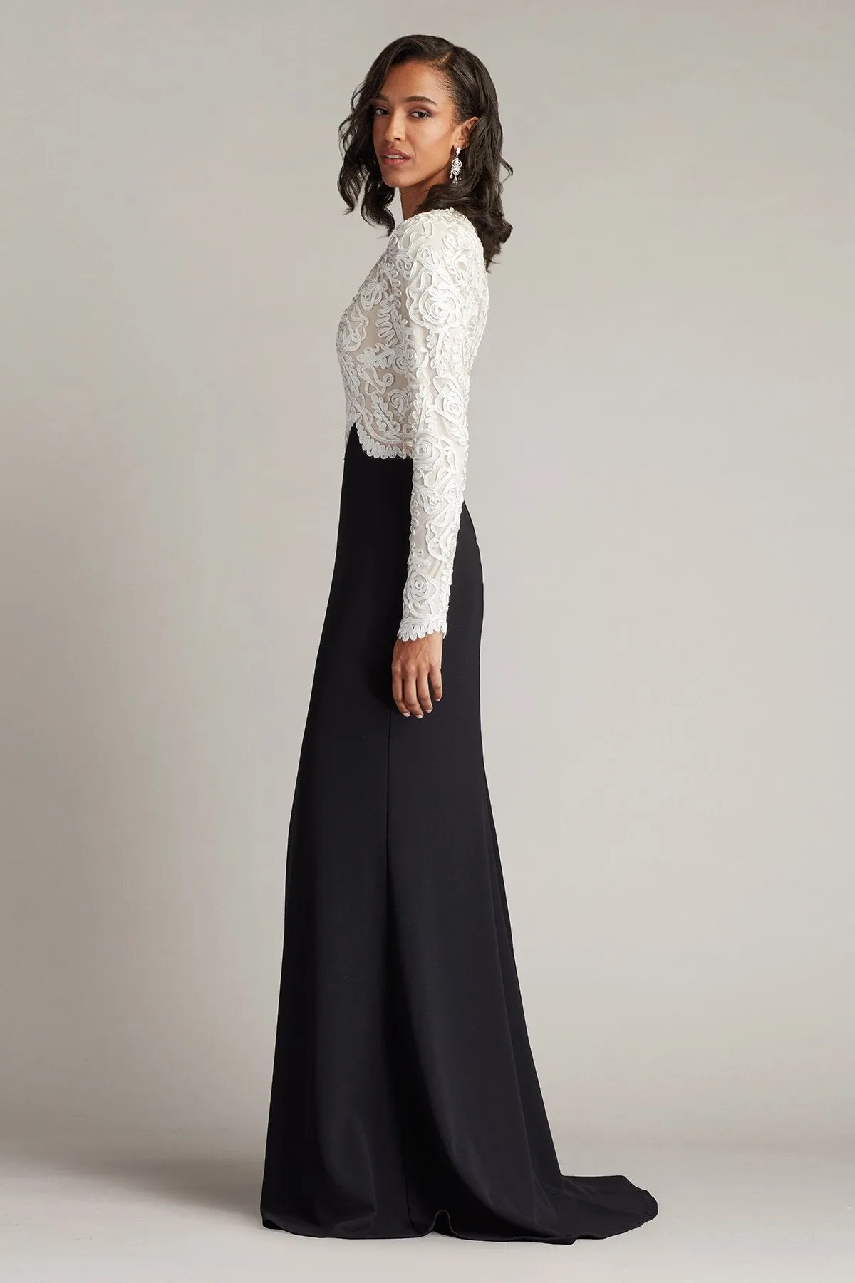 Verae Embroidered Bodice Gown sold by Lord & Taylor product image thumbnail 3