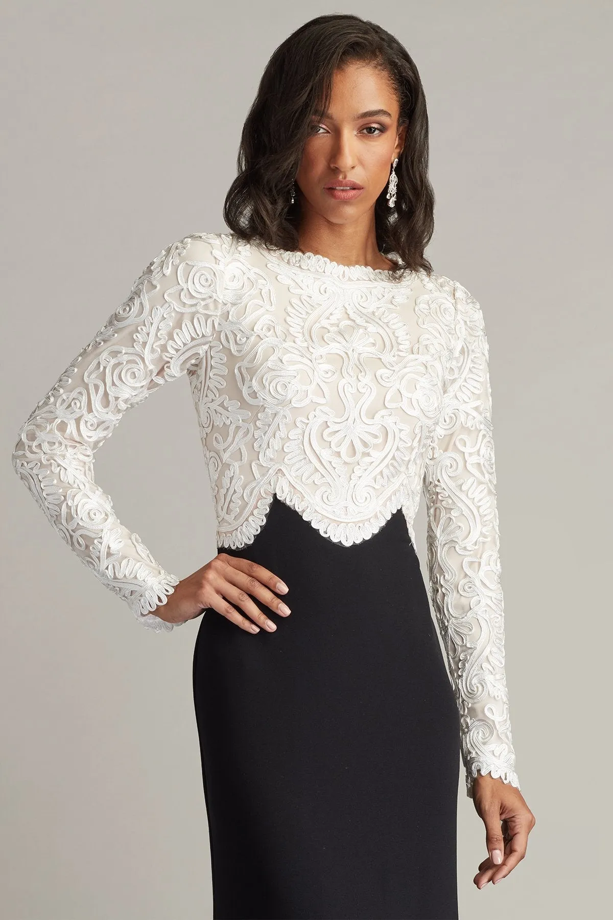 Verae Embroidered Bodice Gown sold by Lord & Taylor product image thumbnail 4