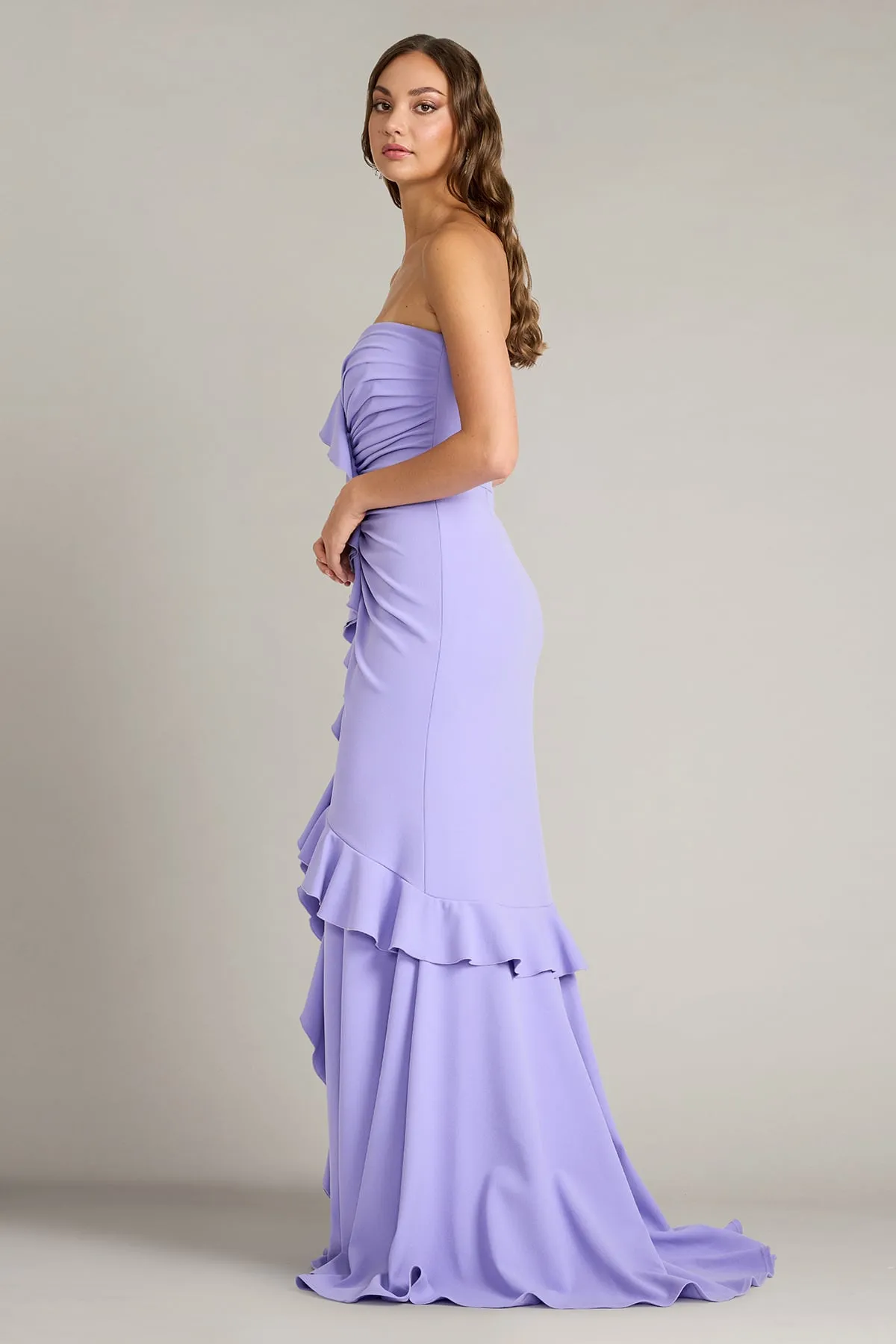 Spargo Cascading Ruffle Gown sold by Lord & Taylor product image thumbnail 3