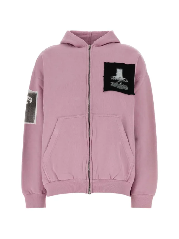 BALENCIAGA COTTON ZIP UP HOODIE made by Balenciaga