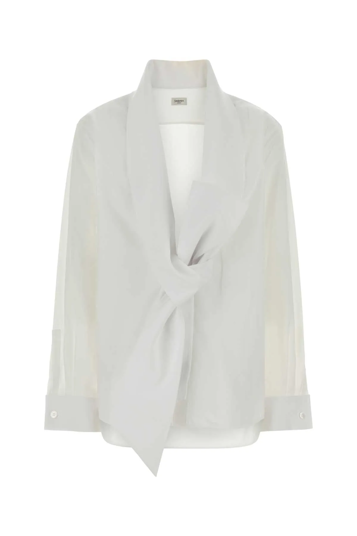 CAMICIA CON COLLO LAVALLIÈRE IN POPELINE sold by Lord & Taylor