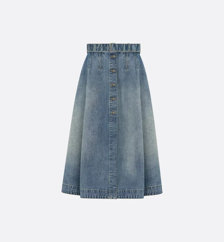 GONNA MIDI IN DENIM made by Dior