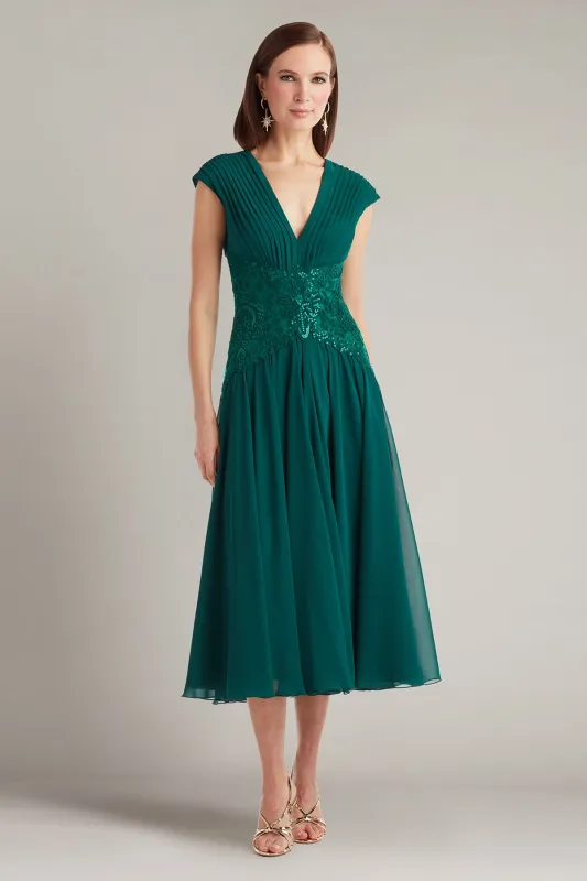 Nerina Embellished Midi Dress made by Tadashi Shoji