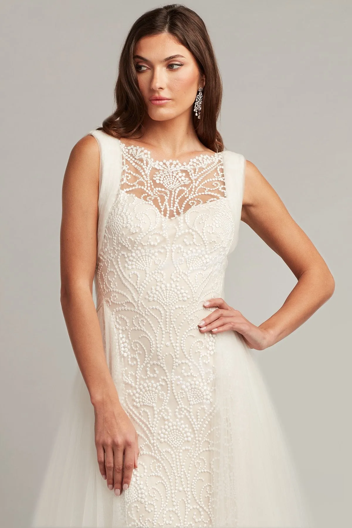 Alamo Dot Embroidered Bridal Gown sold by Lord & Taylor product image thumbnail 4