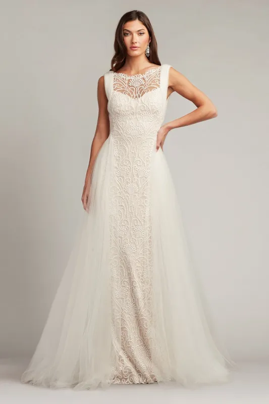 Alamo Dot Embroidered Bridal Gown made by Tadashi Shoji