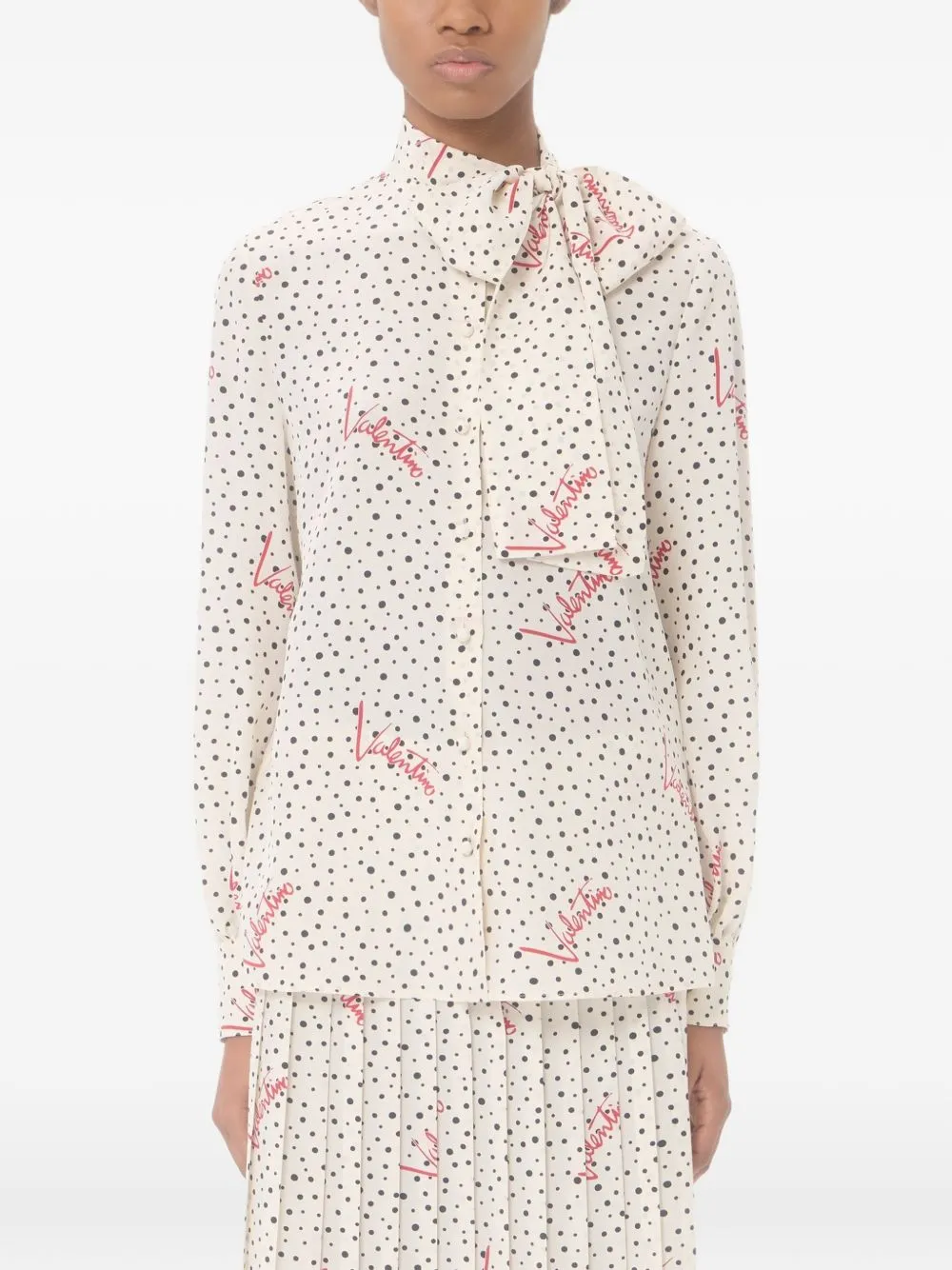 CAMICIA IN CREPE DE CHINE BOLLICINE PLUSDEPOIS sold by Lord & Taylor product image thumbnail 2