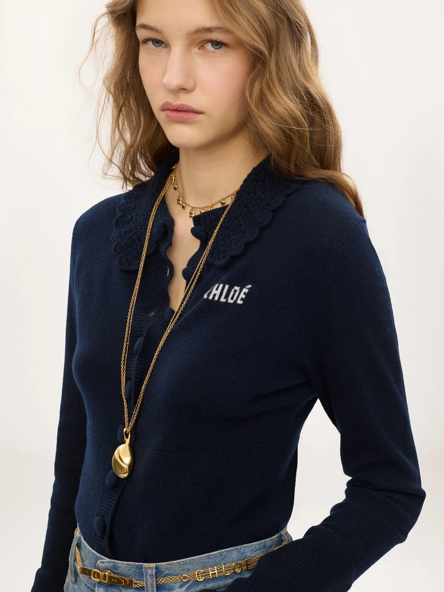 CARDIGAN IN LANA CON BOTTONI E LOGO sold by Lord & Taylor product image thumbnail 5