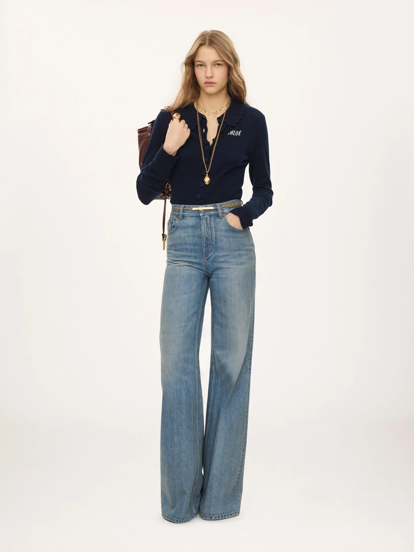 CARDIGAN IN LANA CON BOTTONI E LOGO sold by Lord & Taylor product image thumbnail 2