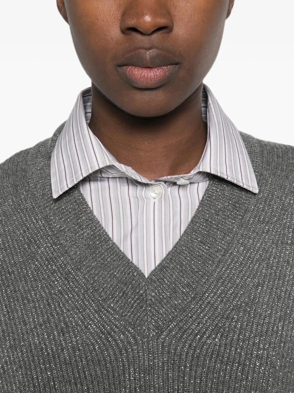 PULLOVER CON SCOLLO A V sold by Lord & Taylor product image thumbnail 3