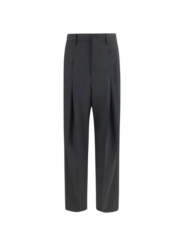 WIDE-LEG WOOL BLEND TAILORED PANTS made by Dolce & Gabanna