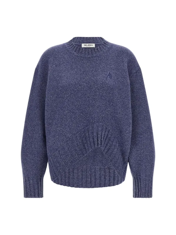 EMBROIDERED-LOGO MÉLANGE SWEATER made by The Attico
