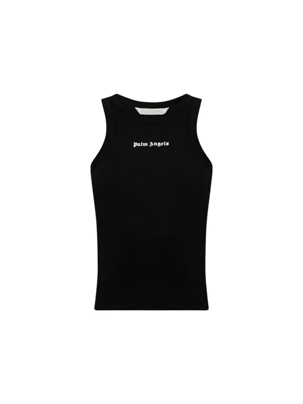 LOGO RIBBED TANK TOP made by Palm Angels