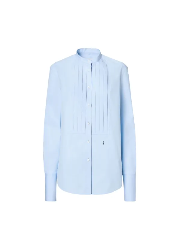 FENDI BLUE COTTON DRESS SHIRT made by Fendi