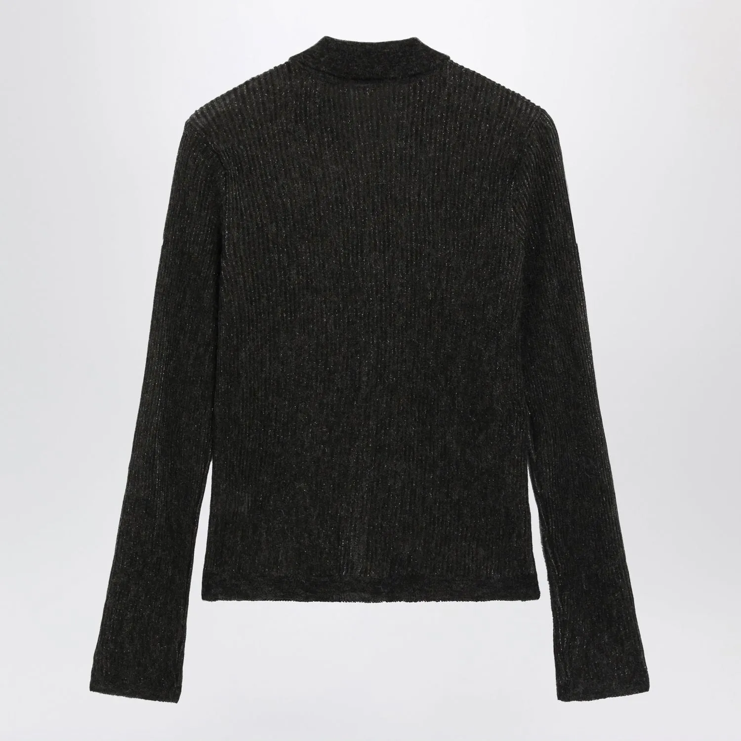 SPARKLING BROWN RIBBED SILK BLEND CARDIGAN sold by Lord & Taylor product image thumbnail 2