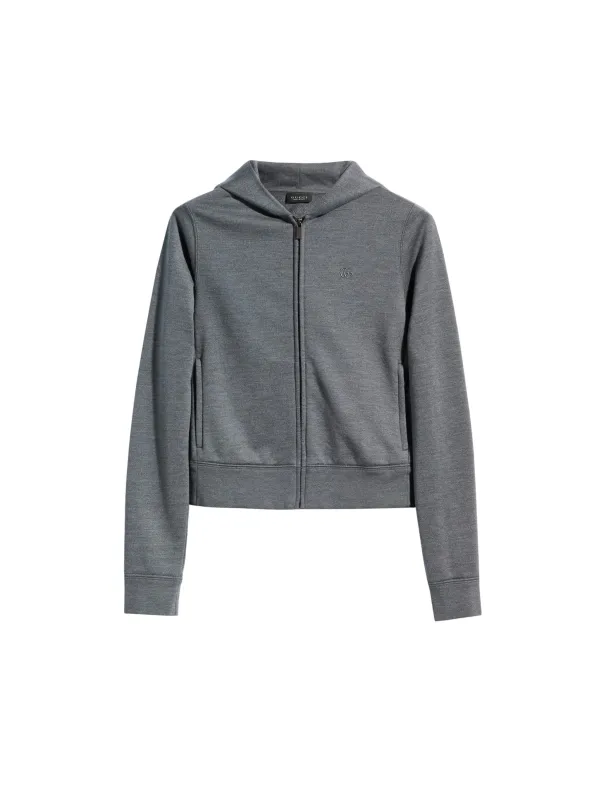 GUCCI COTTON SILK JERSEY SWEATSHIRT WITH ZIP made by Gucci