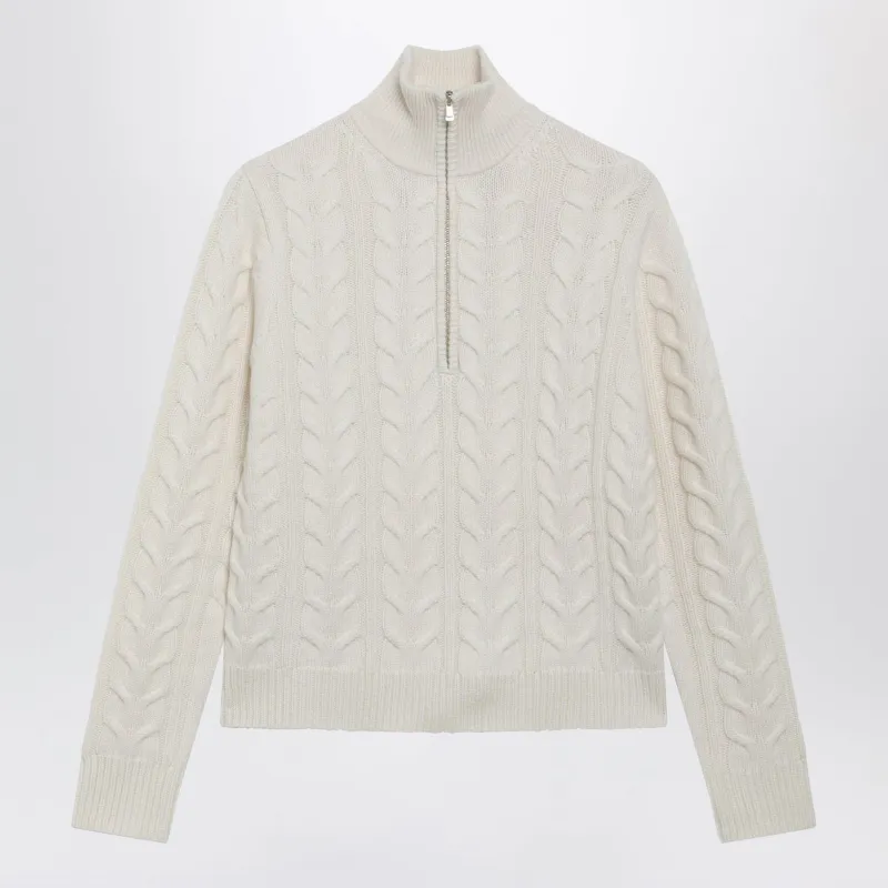 MXMLIBERO WHITE CASHMERE SWEATER made by MaxMara
