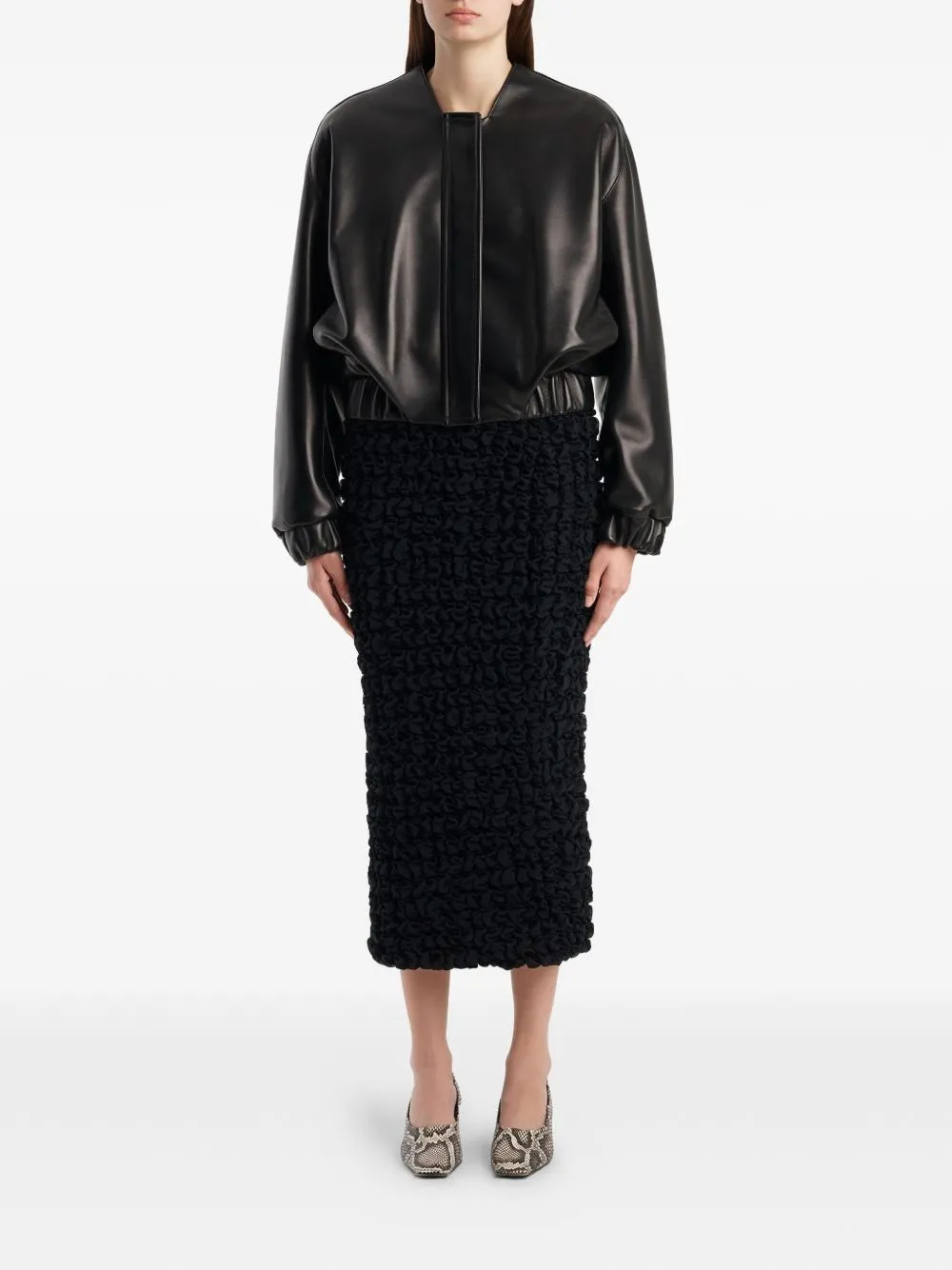 CORDAN LEATHER BOMBER JACKET sold by Lord & Taylor product image thumbnail 5