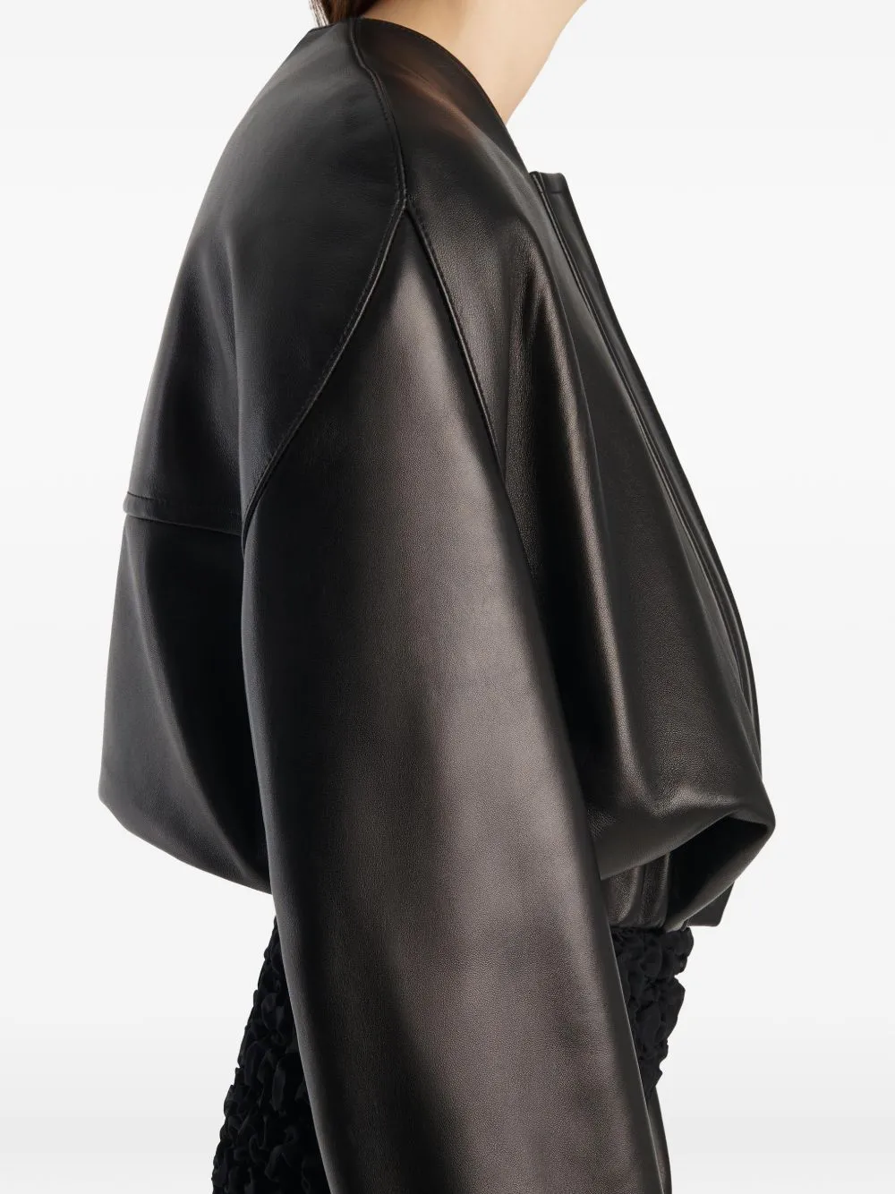 CORDAN LEATHER BOMBER JACKET sold by Lord & Taylor product image thumbnail 3