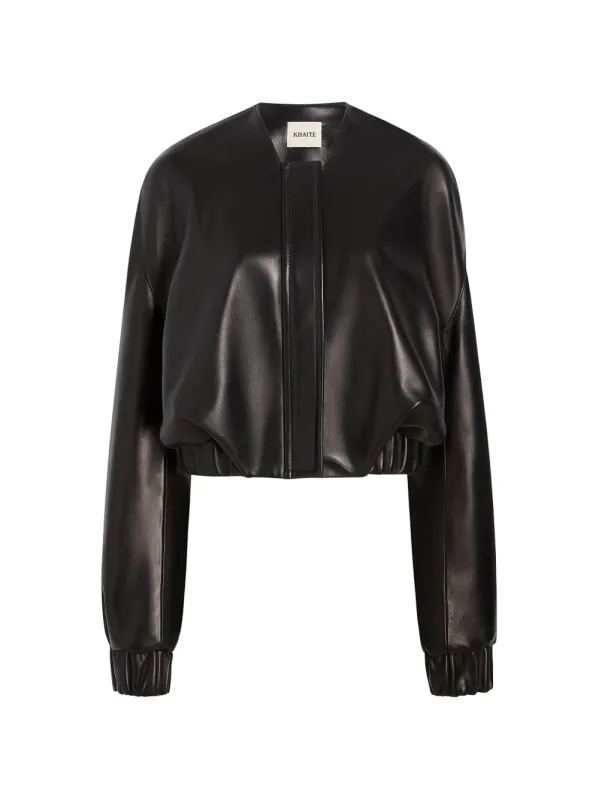 CORDAN LEATHER BOMBER JACKET made by KHAITE