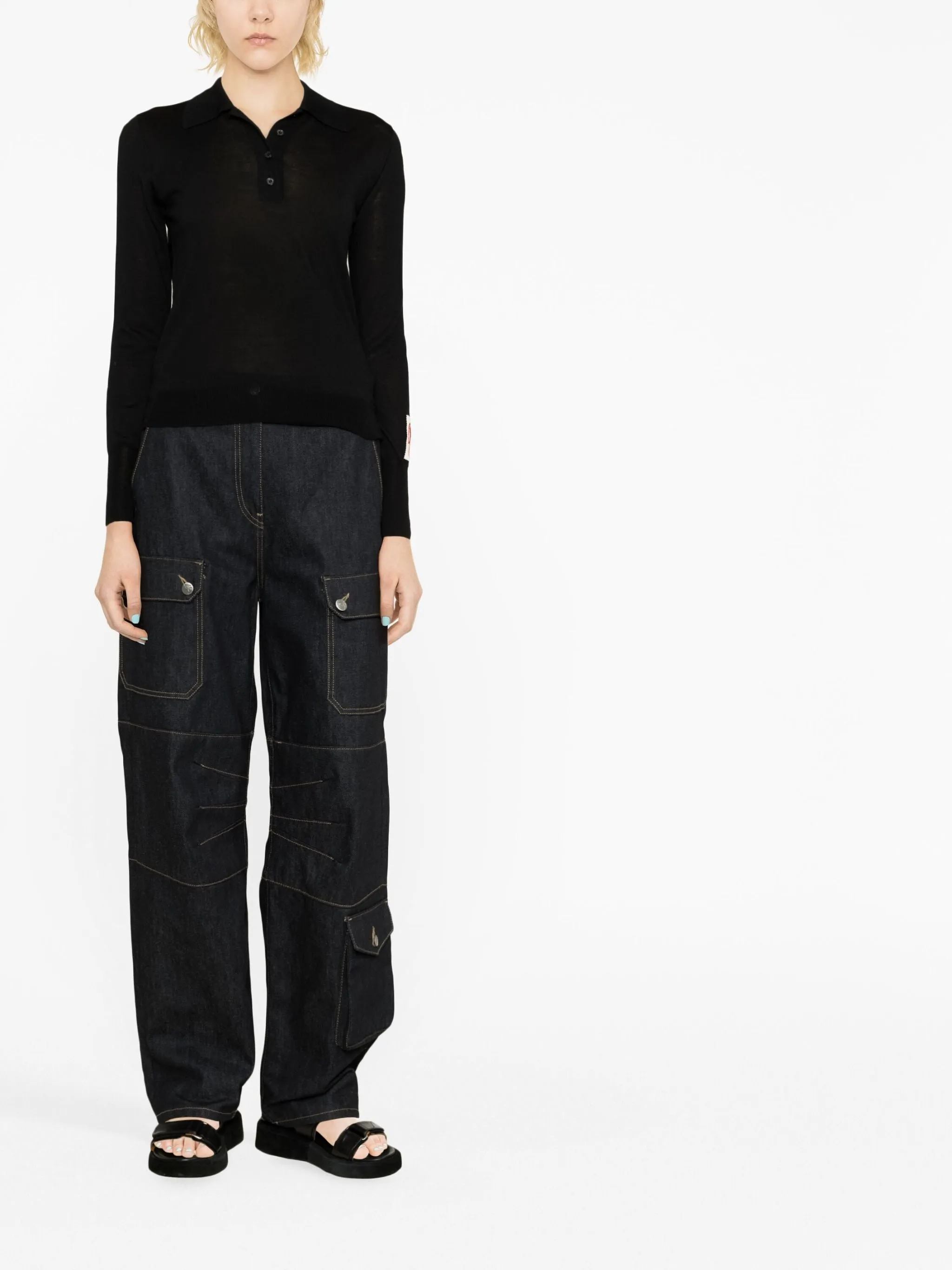 KNIT POLO SWEATER sold by Lord & Taylor product image thumbnail 2