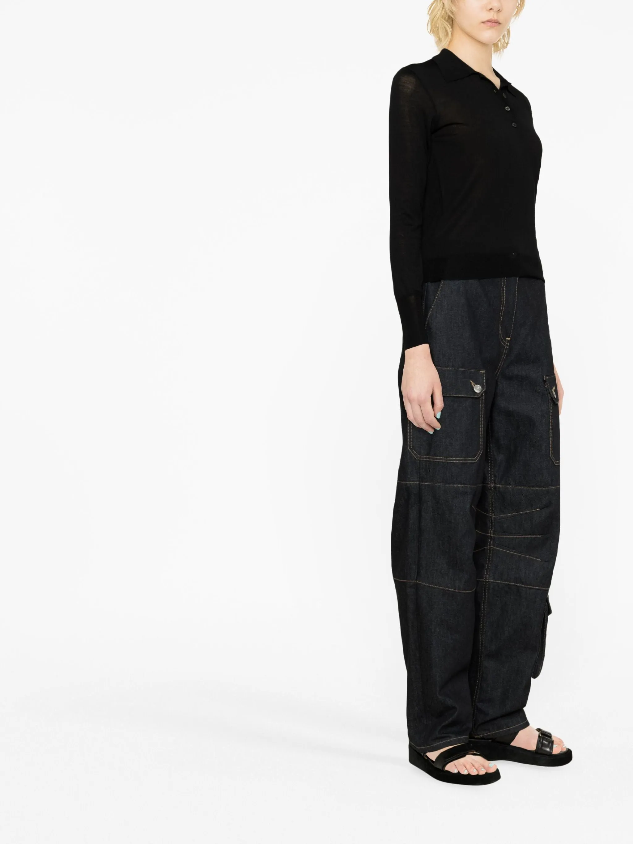 KNIT POLO SWEATER sold by Lord & Taylor product image thumbnail 3