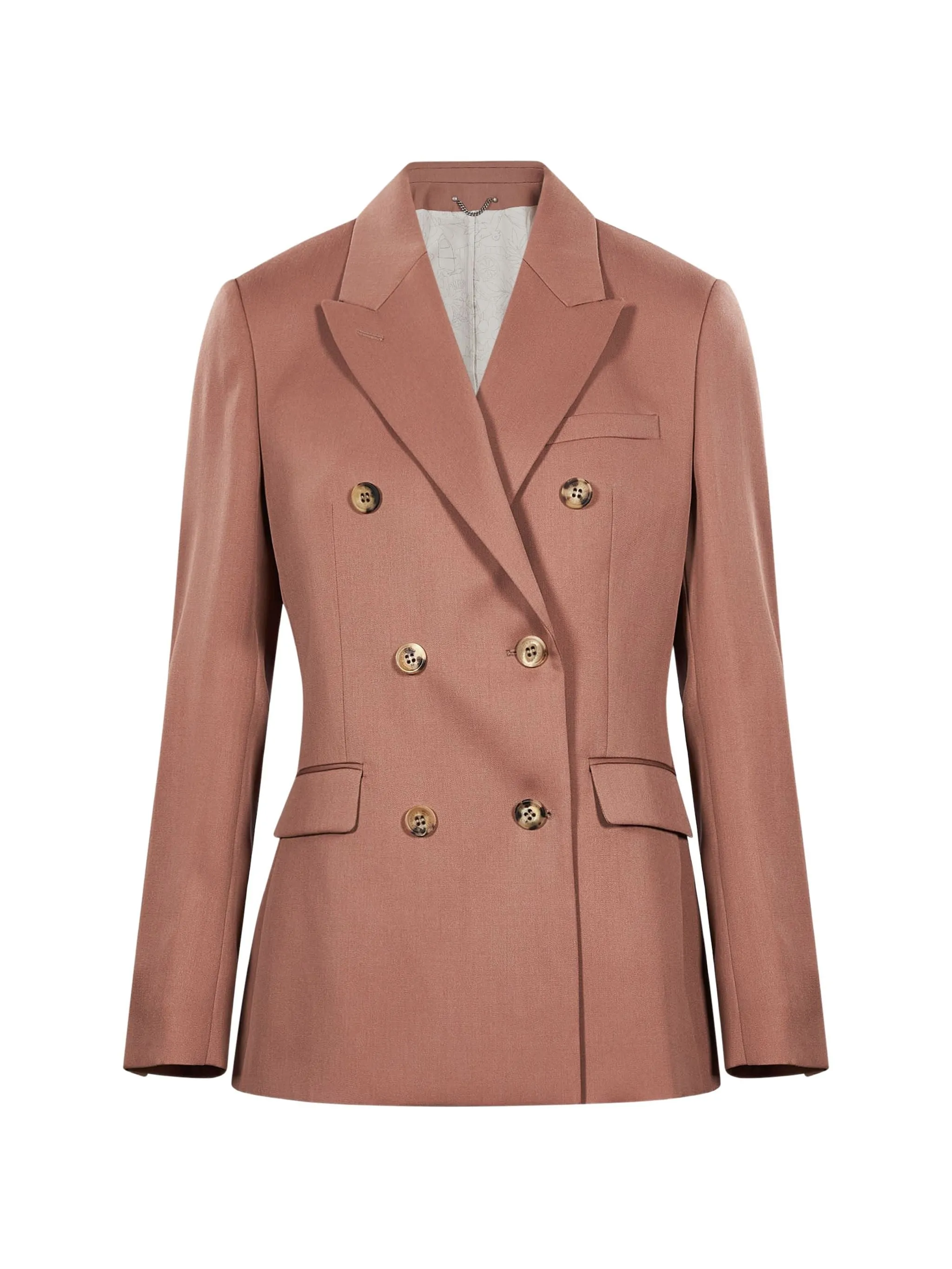 ANTIQUED PINK WOOL BLAZER sold by Lord & Taylor