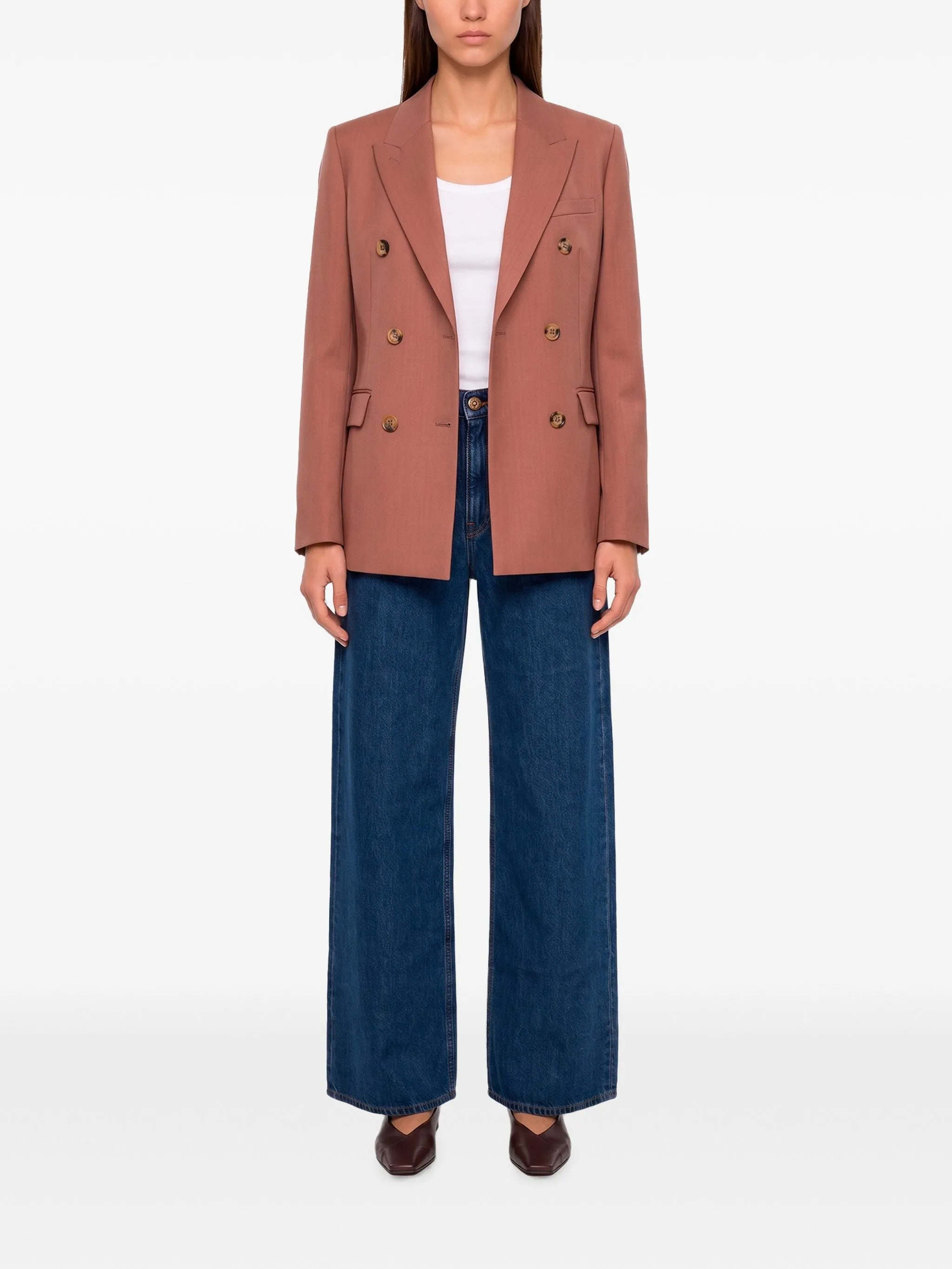 ANTIQUED PINK WOOL BLAZER sold by Lord & Taylor product image thumbnail 2