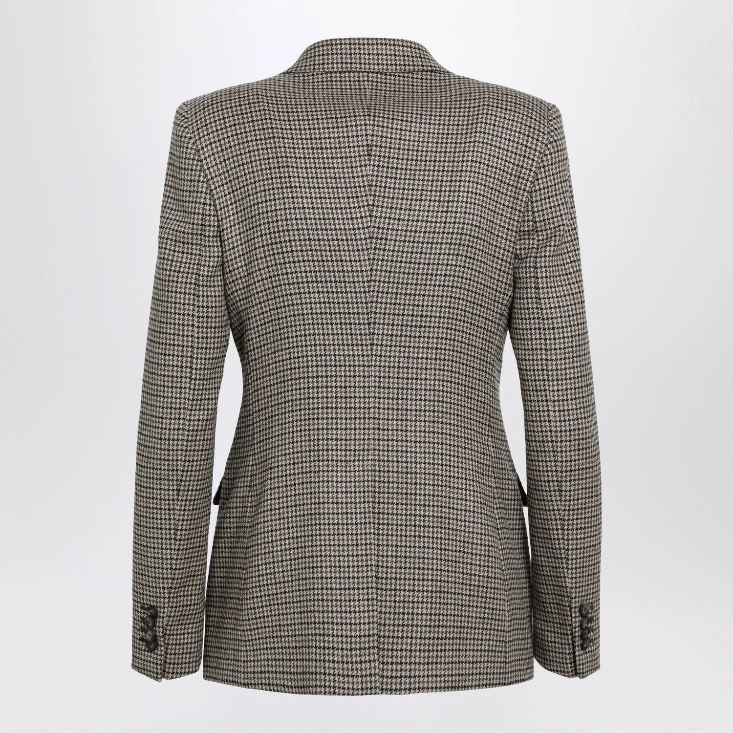 DOUBLEBREASTED TOBACCOCOLORED JACKET WITH HOUNDSTOOTH PATTERN IN WOOL BLEND sold by Lord & Taylor product image thumbnail 2