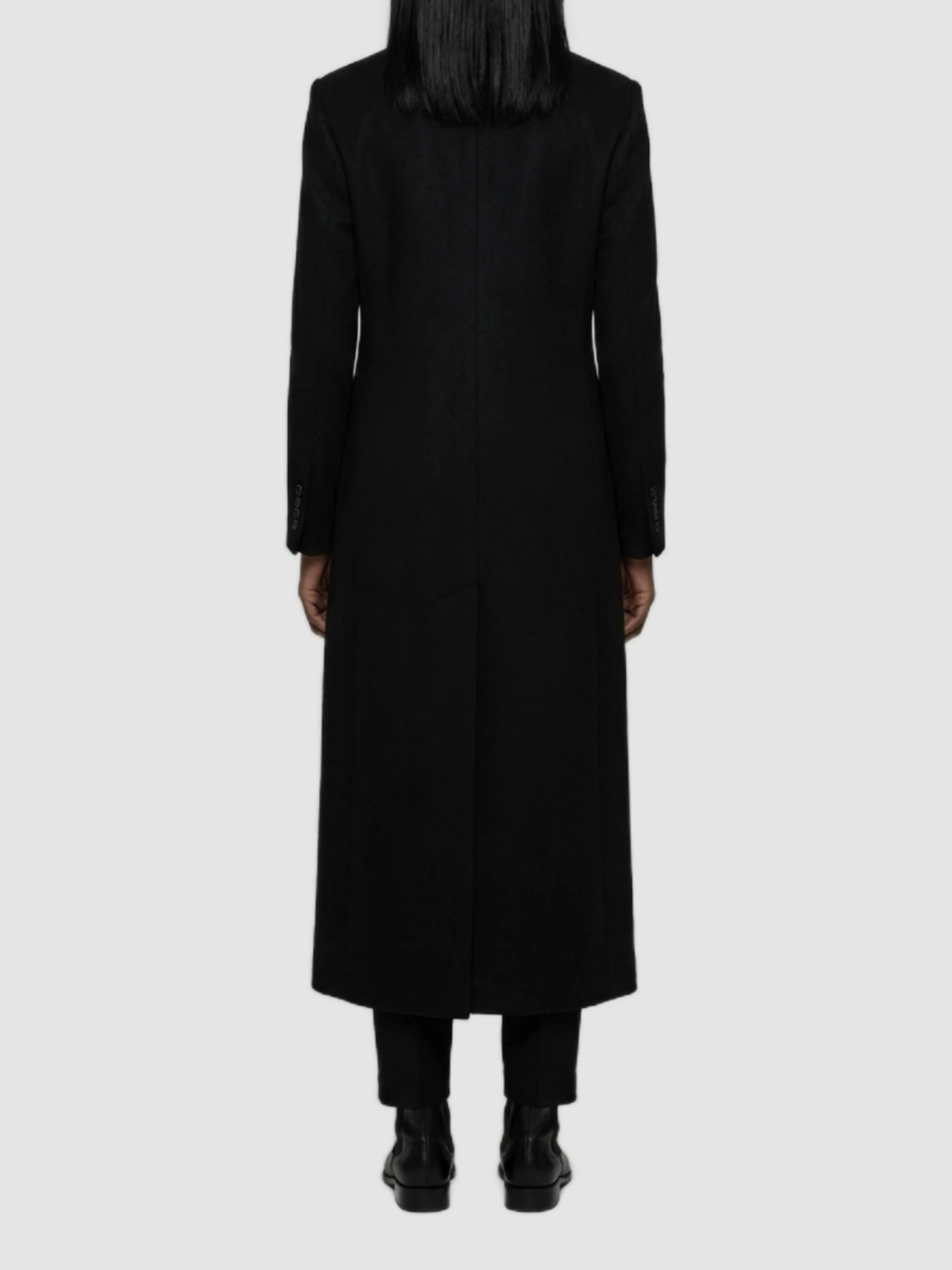 DOUBLEBREASTED BLACK WOOL COAT sold by Lord & Taylor product image thumbnail 3
