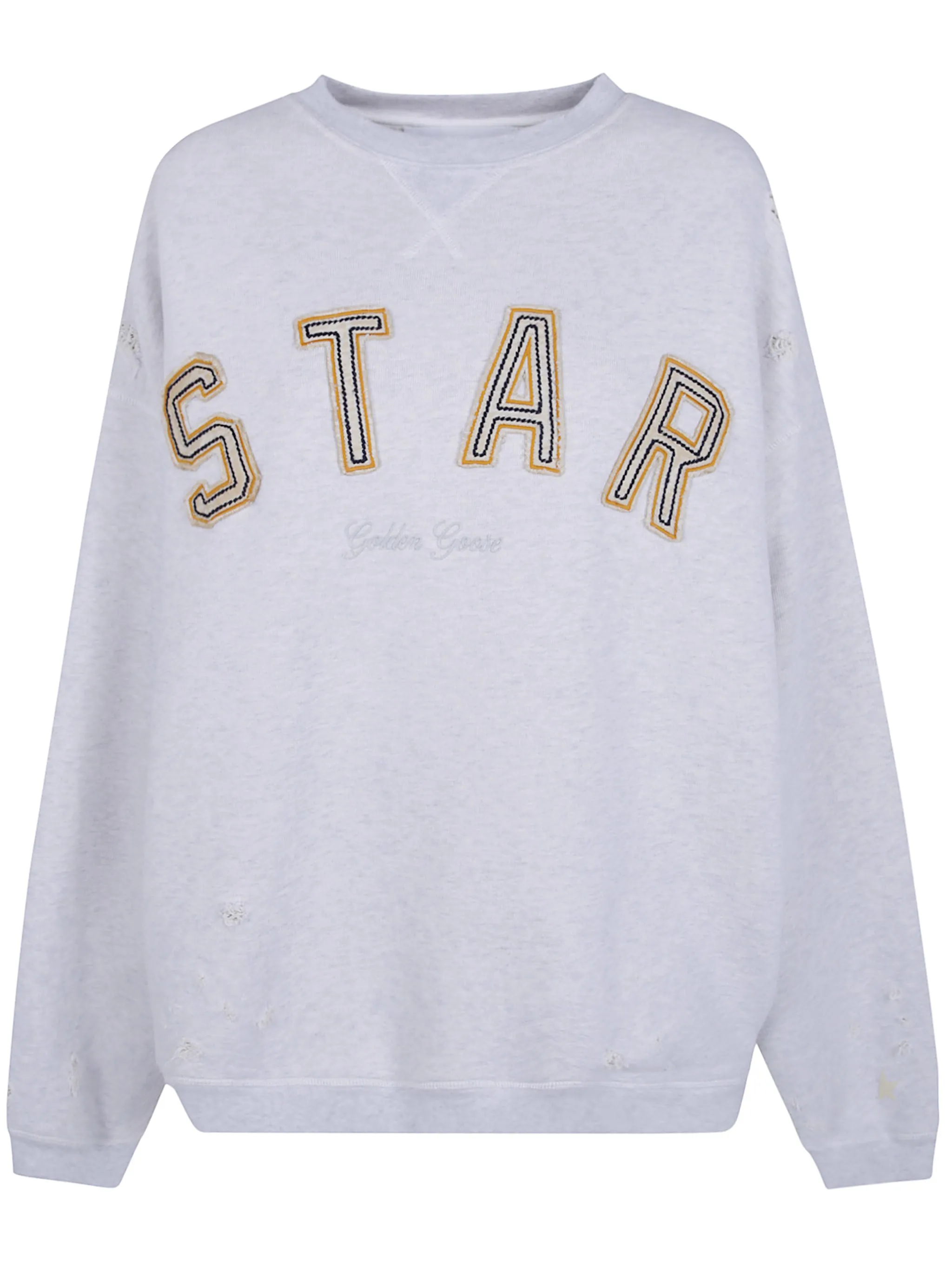 "STAR" UNISEX OVERSIZE CREWNECK HEAVY FLEECE DESTROYED WASH sold by Lord & Taylor