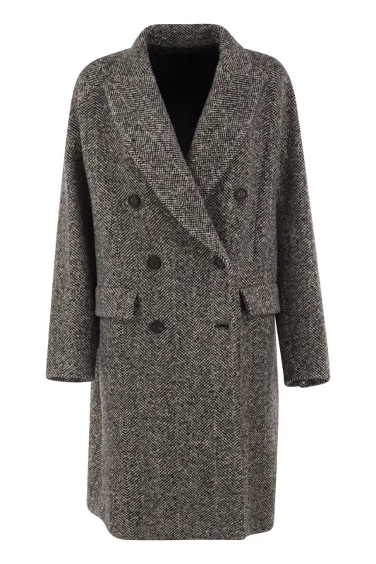 DOUBLE BREASTED COAT made by Brunello Cucinelli
