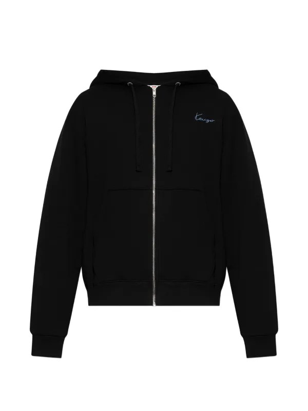 LOGO-EMBROIDERED ZIP-UP HOODIE made by Kenzo