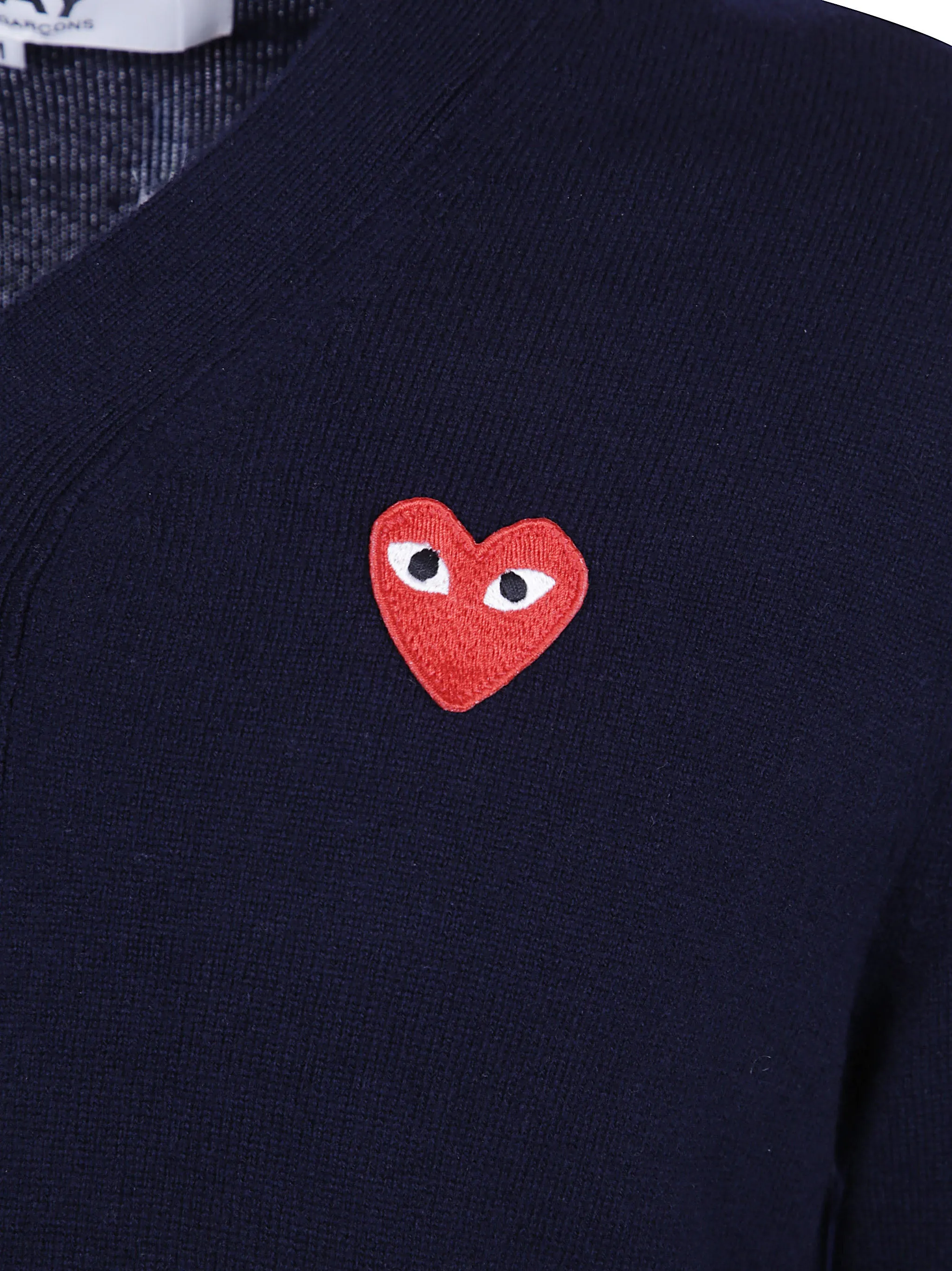 UNISEX V-NECK CARDIGAN RED EMBLEM KNIT sold by Lord & Taylor product image thumbnail 3