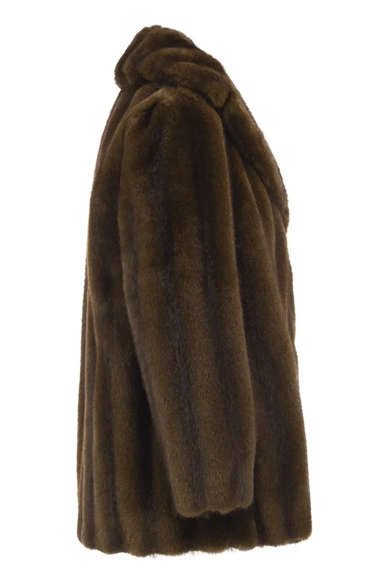 MSTNEO - FAUX FUR COAT sold by Lord & Taylor product image thumbnail 3