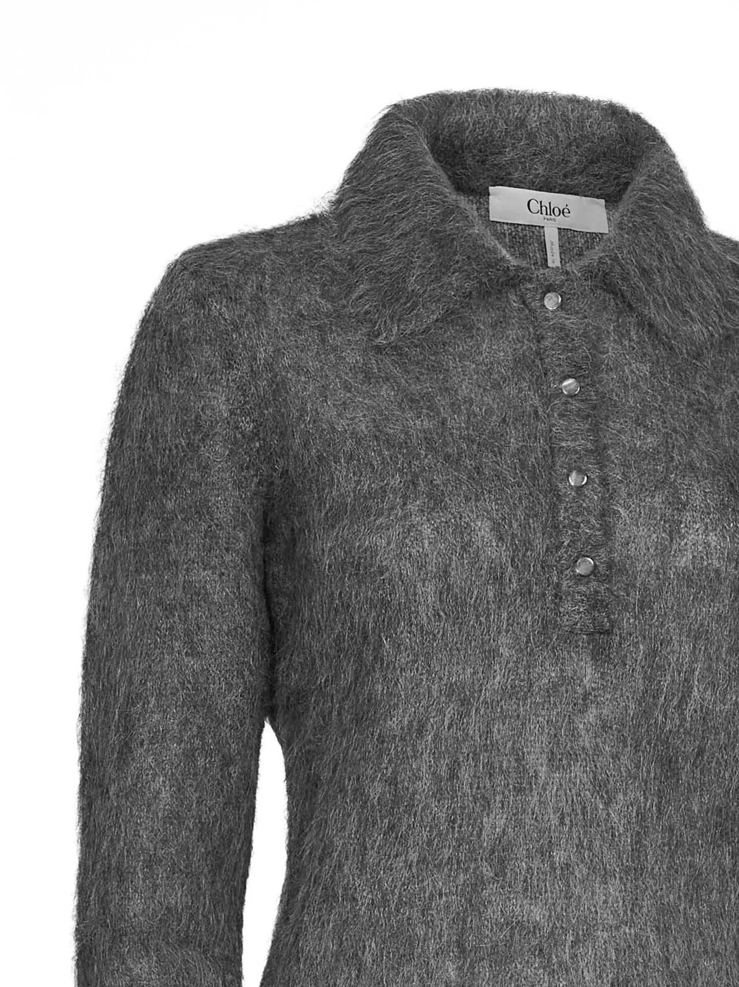 JERSEY TIPO POLO GRIS PELO sold by Lord & Taylor product image thumbnail 3