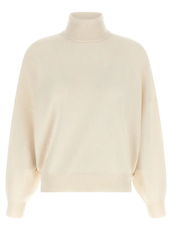Ribbed high neck beam made by Brunello Cucinelli