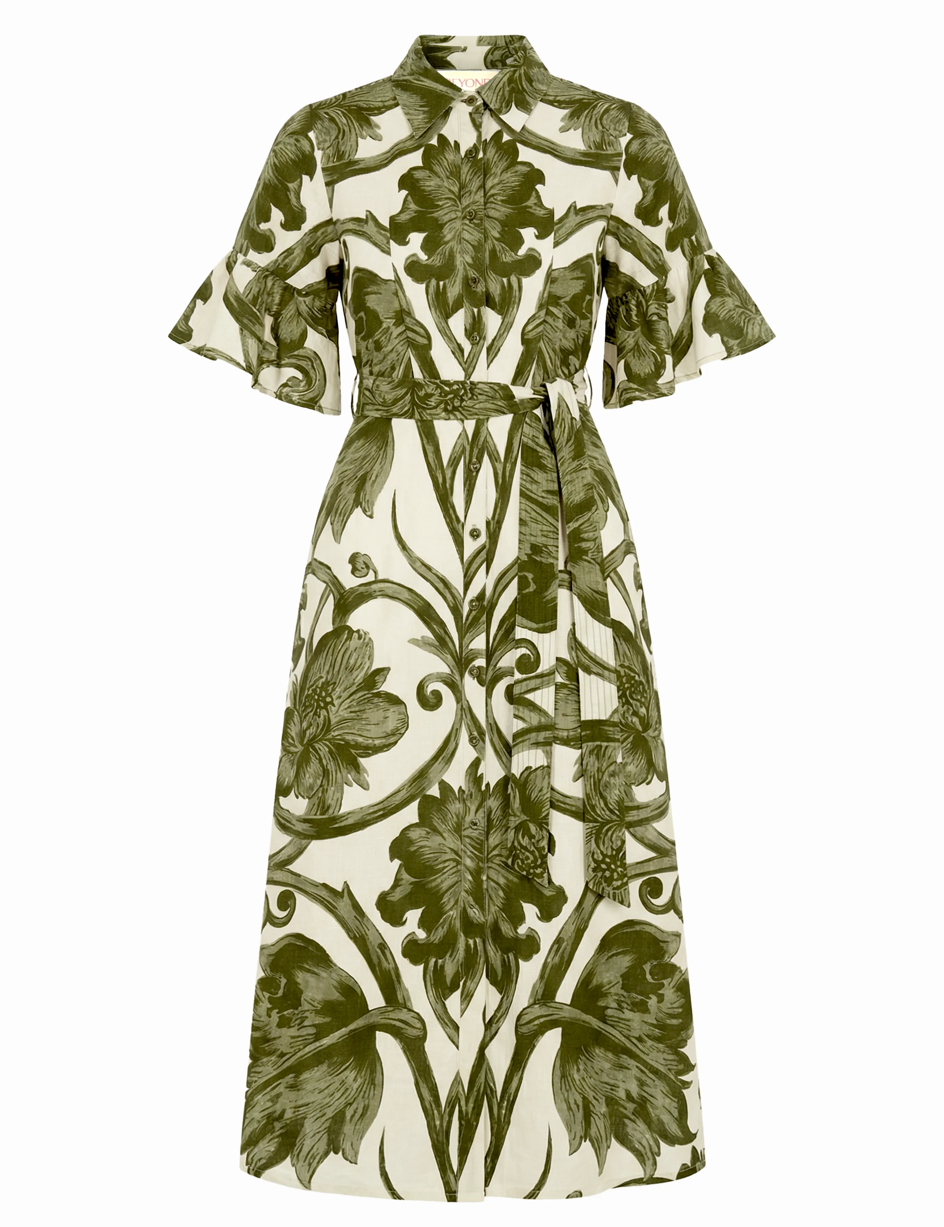 Beyond by Vera Brooke Midi Shirt Dress, Cotton-Linen sold by Lord & Taylor