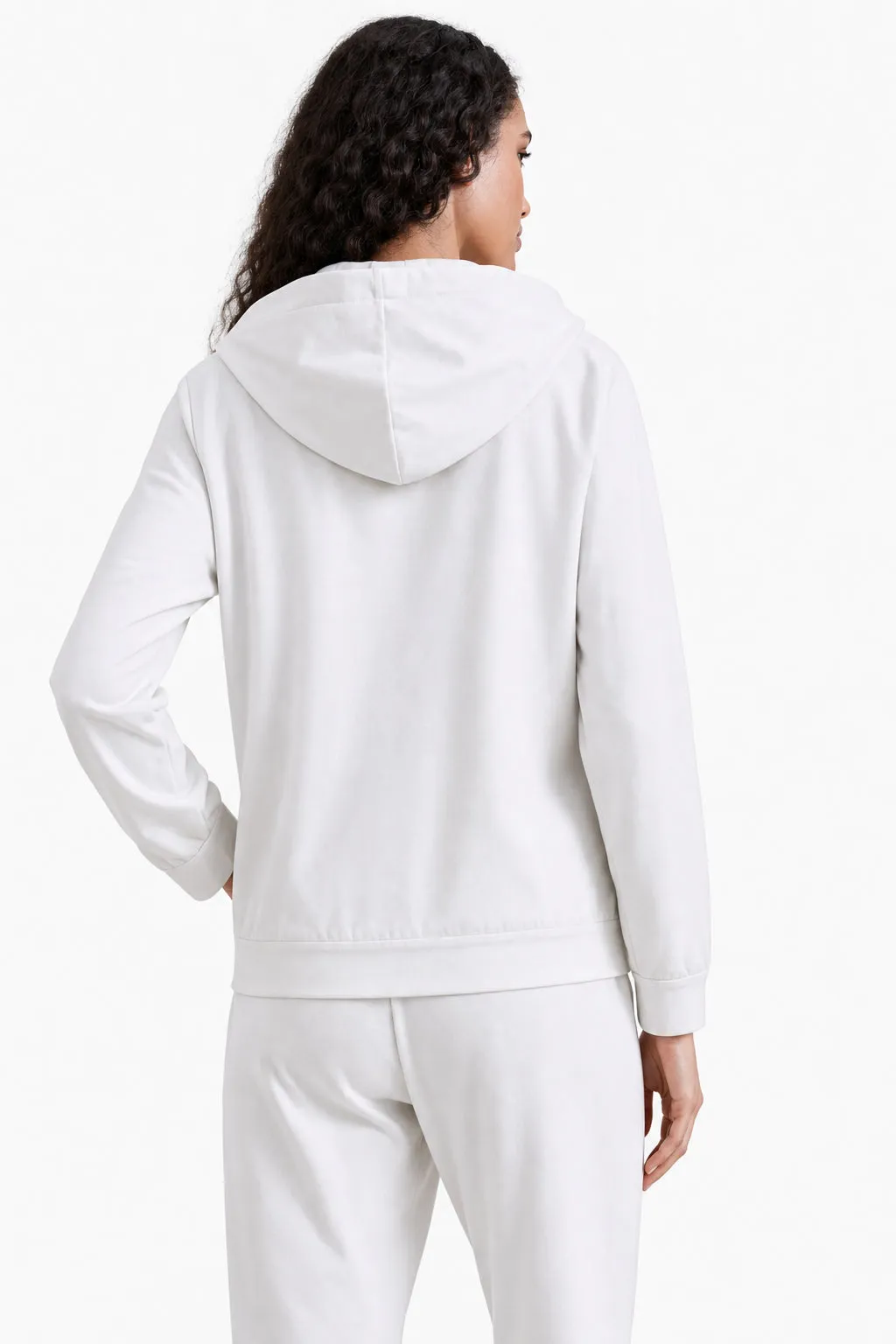 BRUNELLO CUCINELLI WOMEN'S WHITE COTTON ZIP HOODIE sold by Lord & Taylor product image thumbnail 2