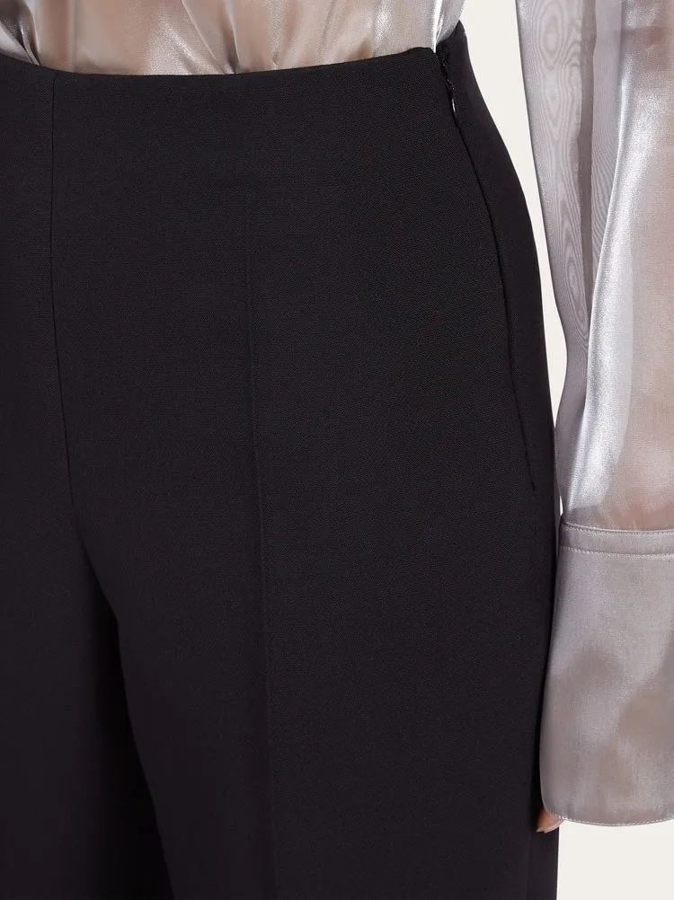 FERRAGAMO WOMEN'S BLACK WOOL STRAIGHT TROUSERS sold by Lord & Taylor product image thumbnail 2