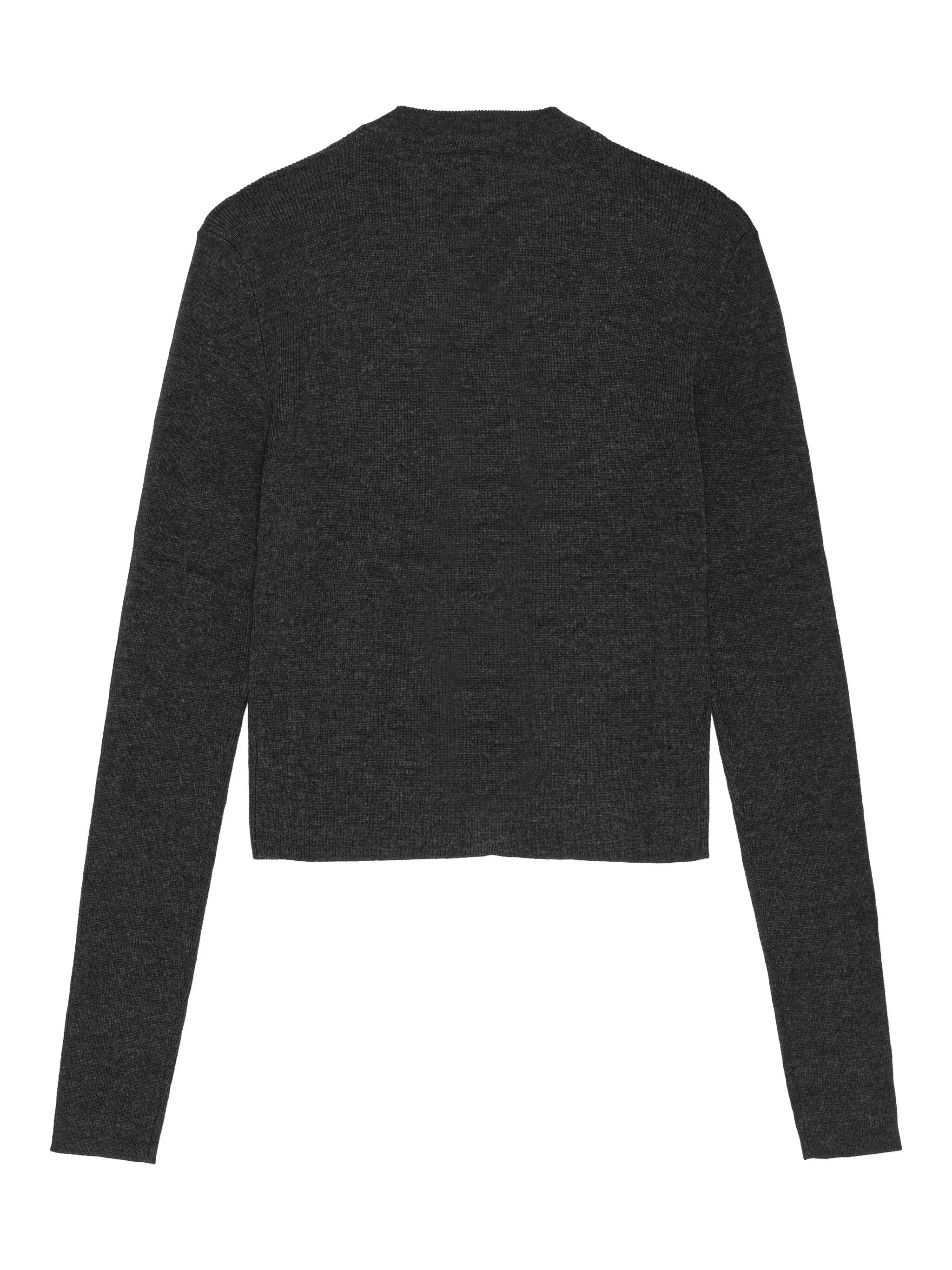 GREY WOOL MERINO CARDIGAN sold by Lord & Taylor product image thumbnail 2