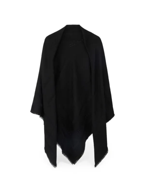 BLACK WOOL CAPE OUTERWEAR made by Elisabetta Franchi