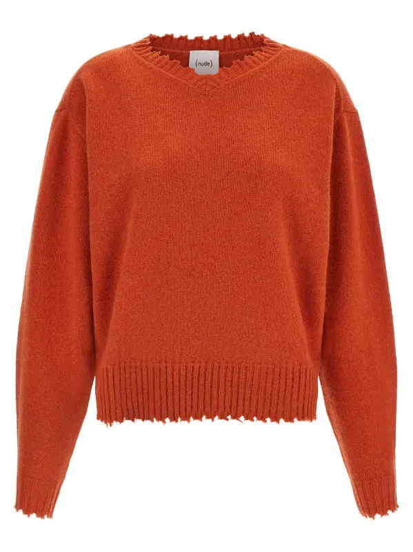 Fringed hem sweater made by NUDE