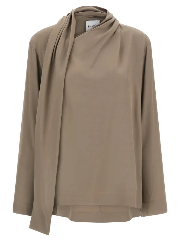 Draped panel blouse made by NUDE