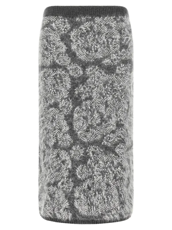 Jacquard knit skirt made by NUDE