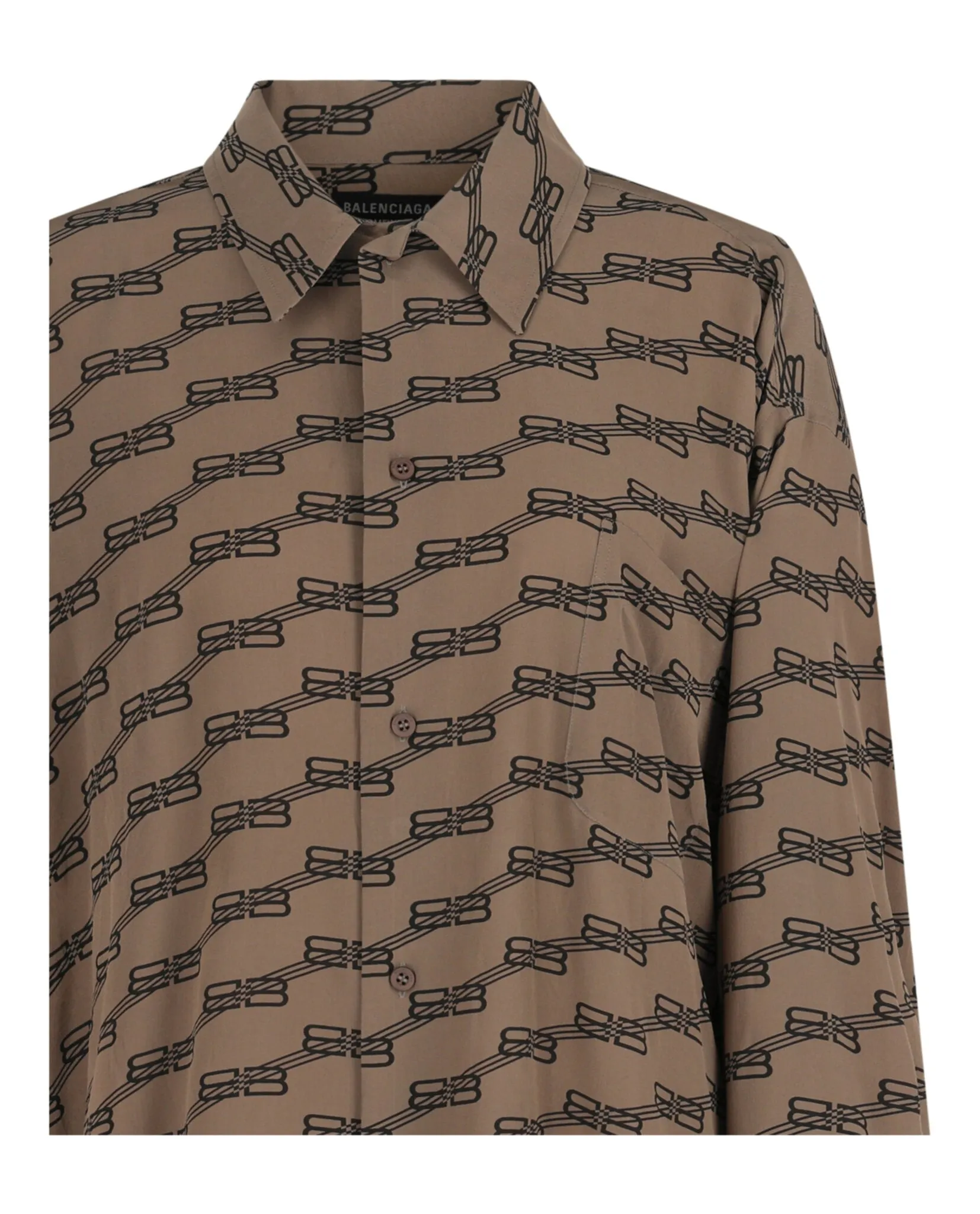 BB Monogram Silk Shirt sold by Lord & Taylor product image thumbnail 3