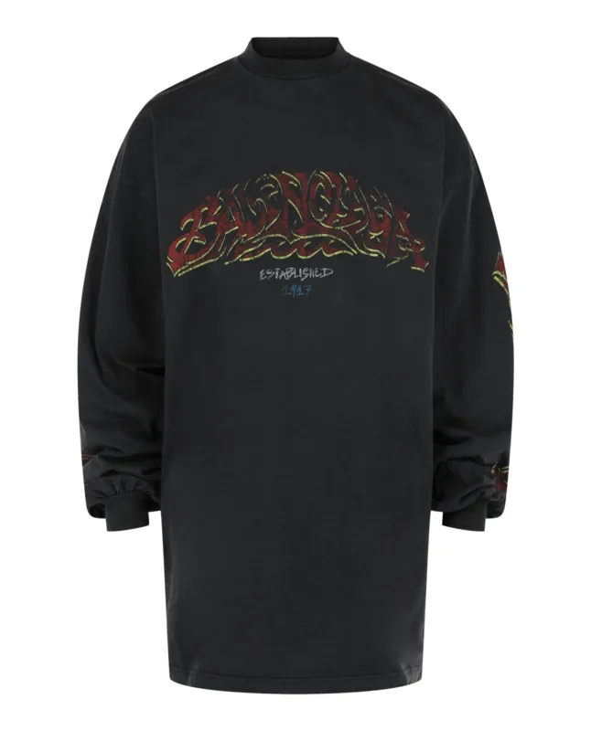 Graphic Long Sleeve T-Shirt made by Balenciaga