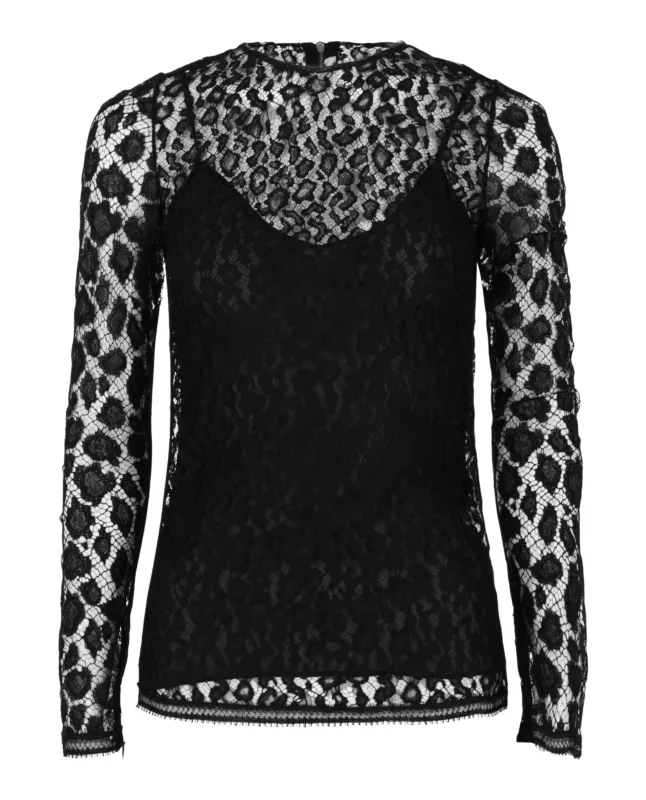 Lace Patterned Blouse made by Givenchy