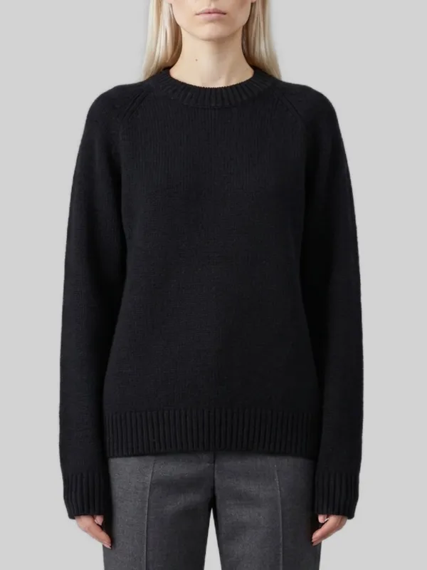 Anine crawneck sweater made by Lisa Yang