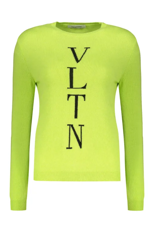 VALENTINO WOMEN'S LIGHT GREEN WOOL SWEATER made by Valentino