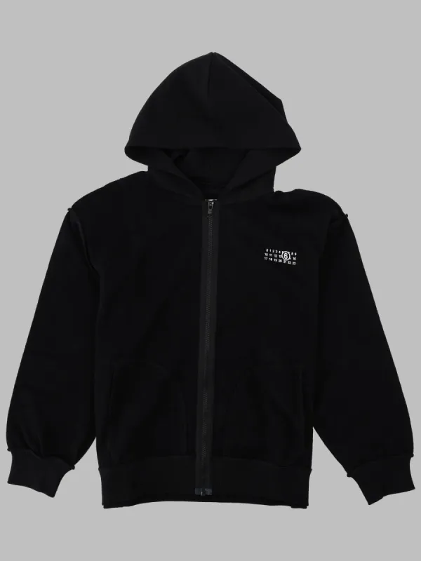 FELPA CON CAPPUCCIO E ZIP INTERA CON LOGO made by Maison Margiela